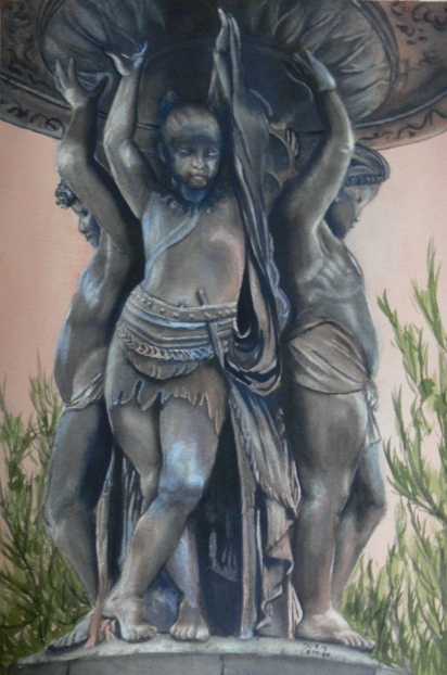 Strathcona Fountain Painting
